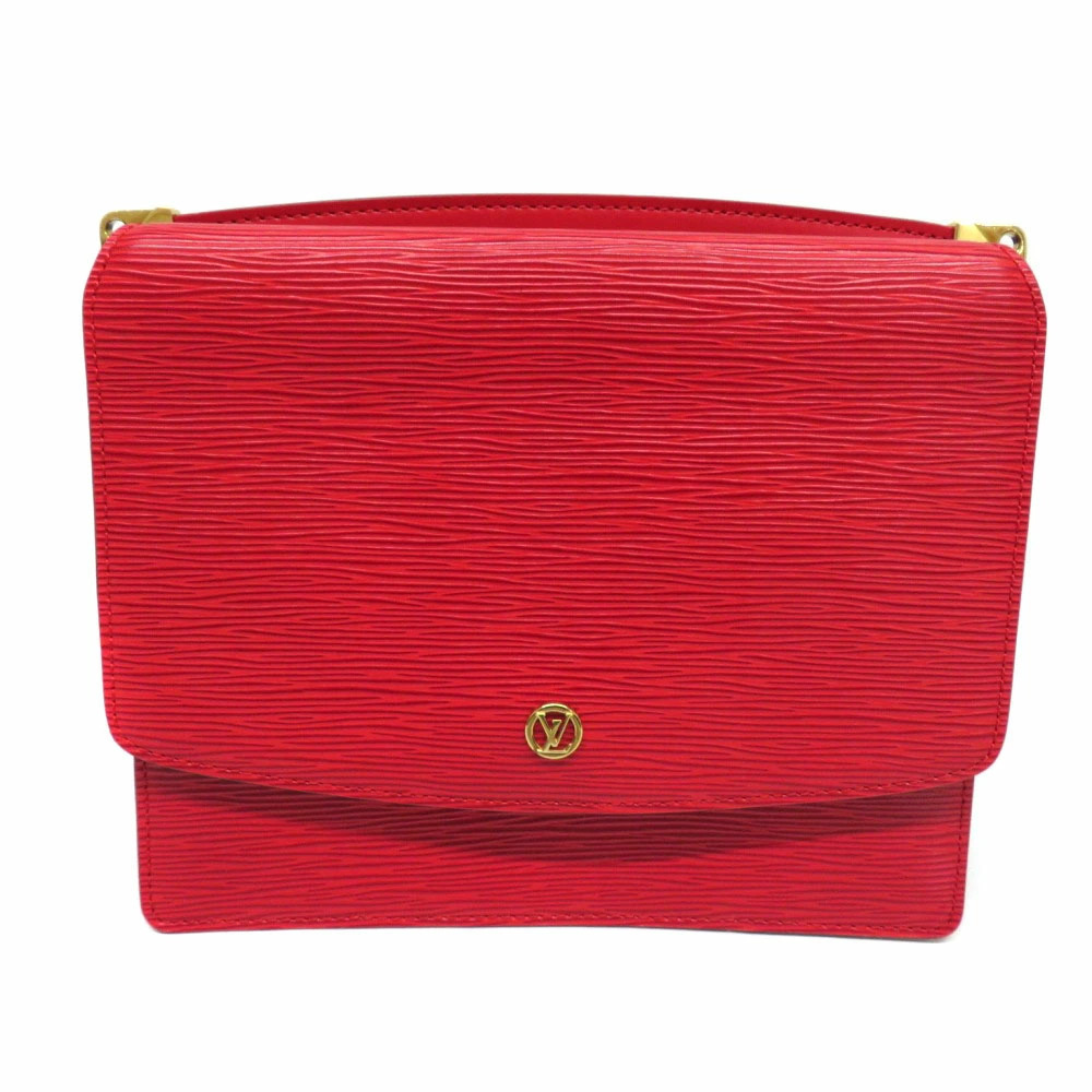 LOUIS VUITTON Grenelle Epi Castilian Red Bag Clutch Shoulder